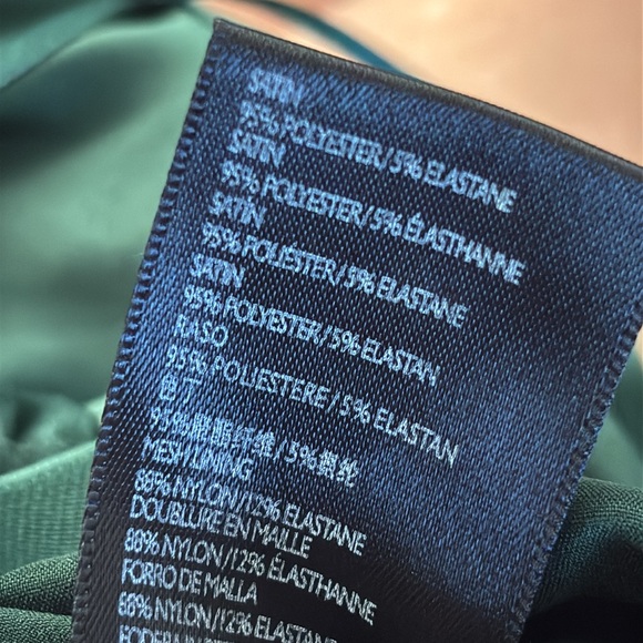 Urban Outfitters | Emerald Satin cowl neck corset crop top - Picture 7 of 7